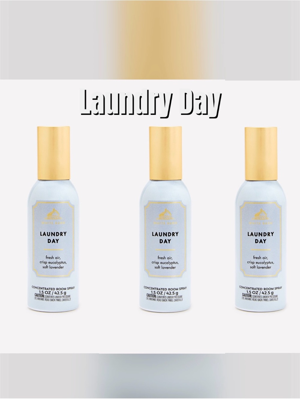 Laundry Day Concentrated Room Spray Eucalyptus Lavender 1.5oz